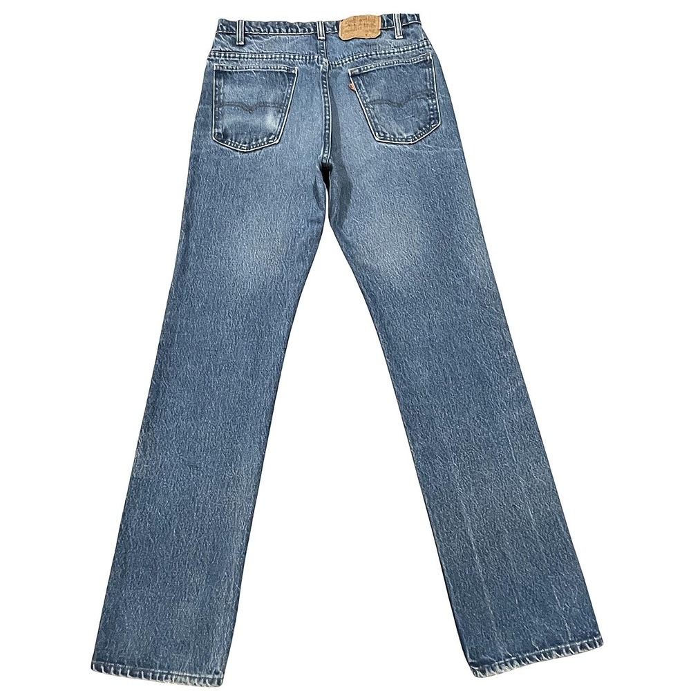 Levis 509 0217 Jeans‎ Mens Fits 32x33 Blue Whisker Fade Made In USA Orange Tab - Picture 2 of 6